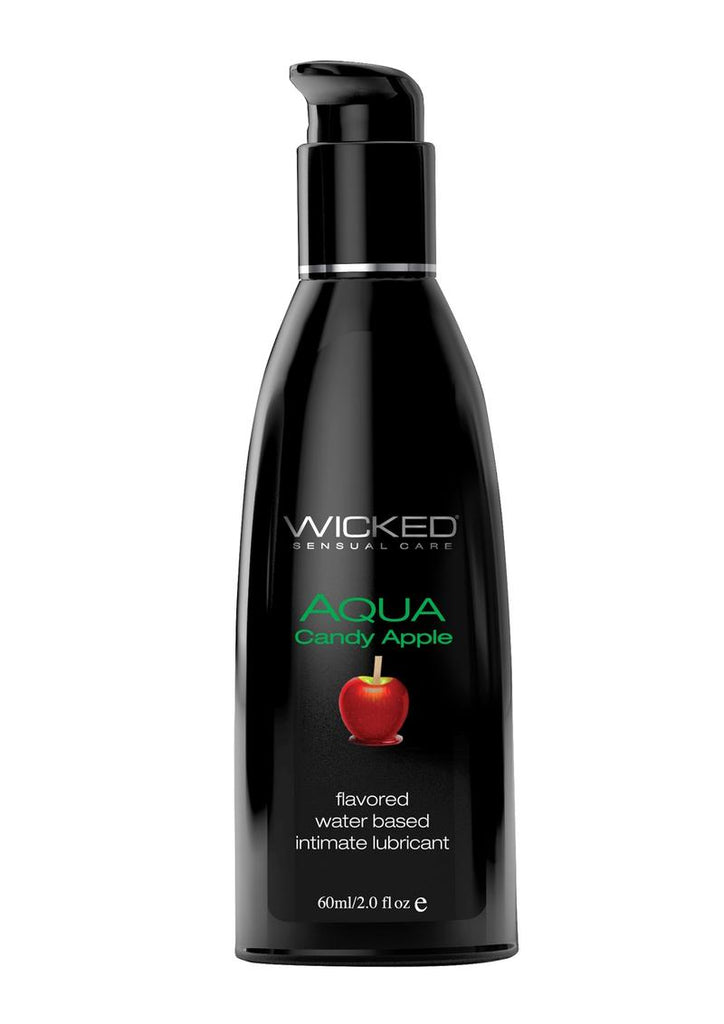 Wicked Aqua Water Based Flavored Lubricant Candy Apple - 2oz