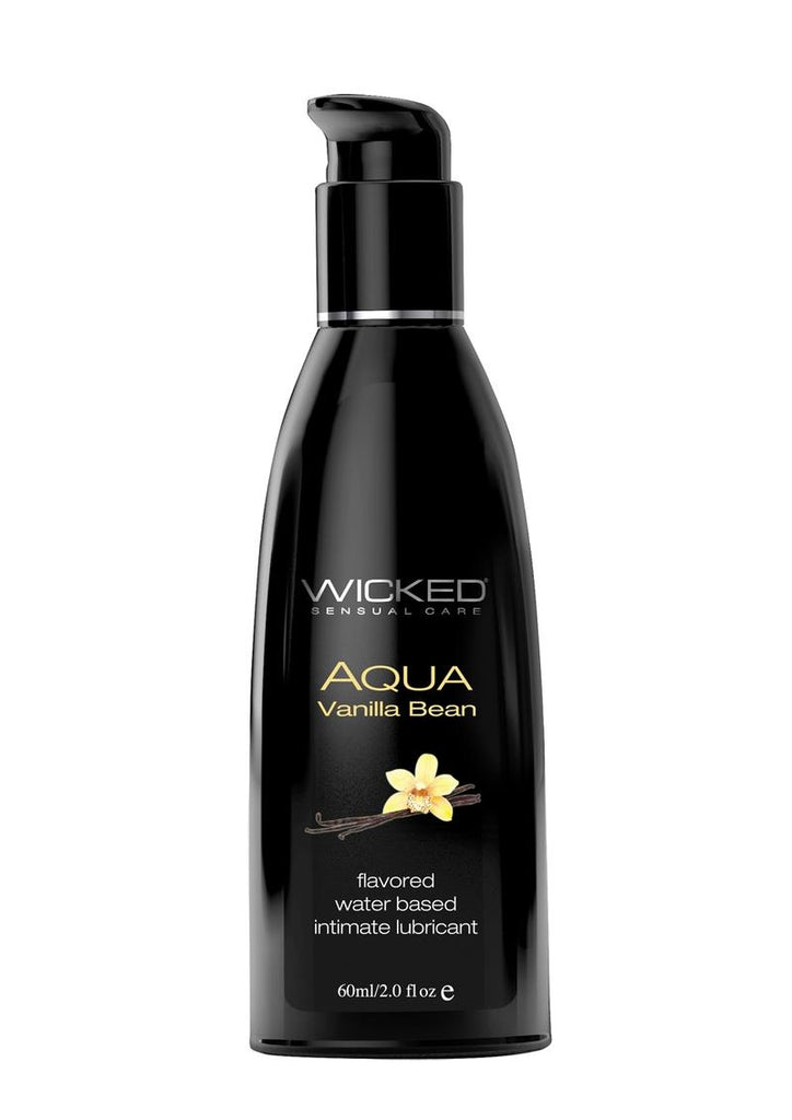 Wicked Aqua Water Based Flavored Lubricant Vanilla Bean - 2oz