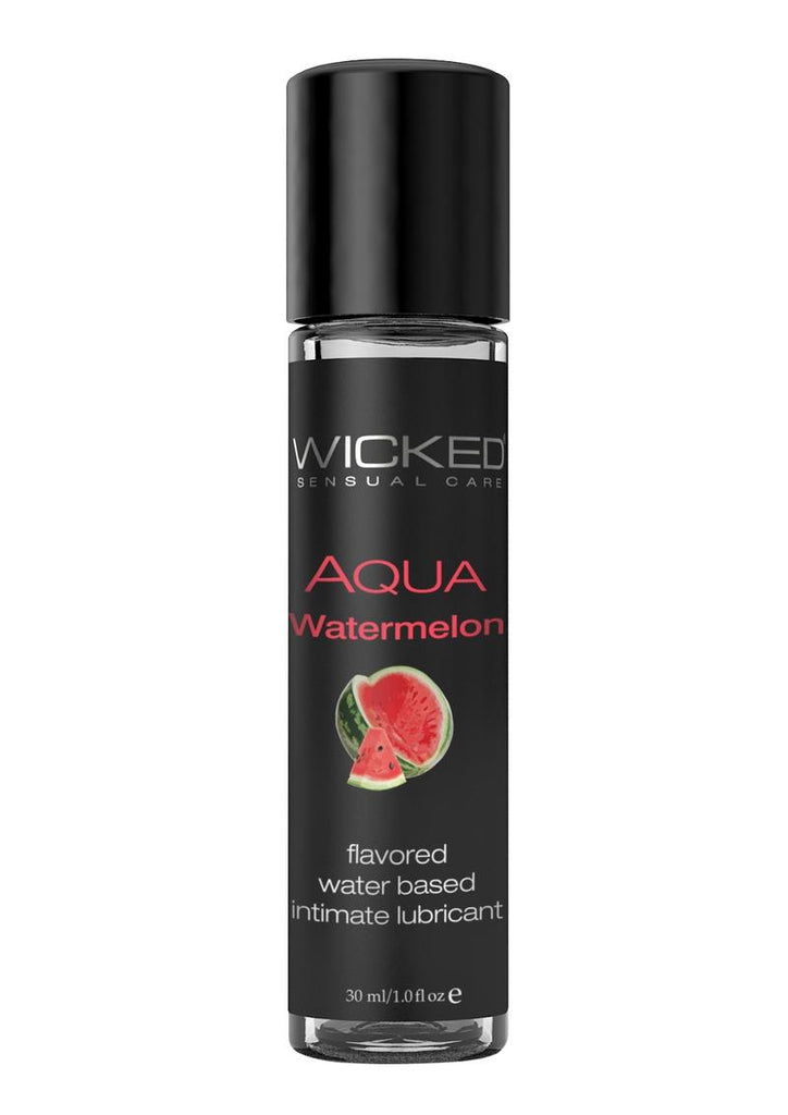 Wicked Aqua Water Based Flavored Lubricant Watermelon - 1oz