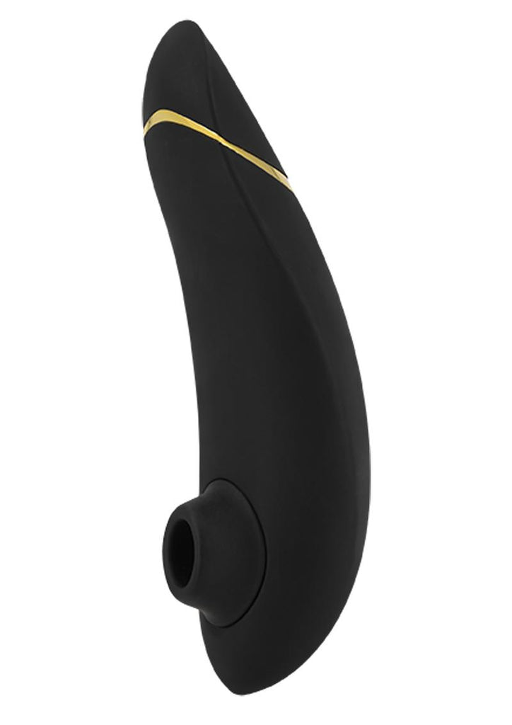 Womanizer Premium Rechargeable Silicone Clitoral Stimulator - Black/Gold/Red