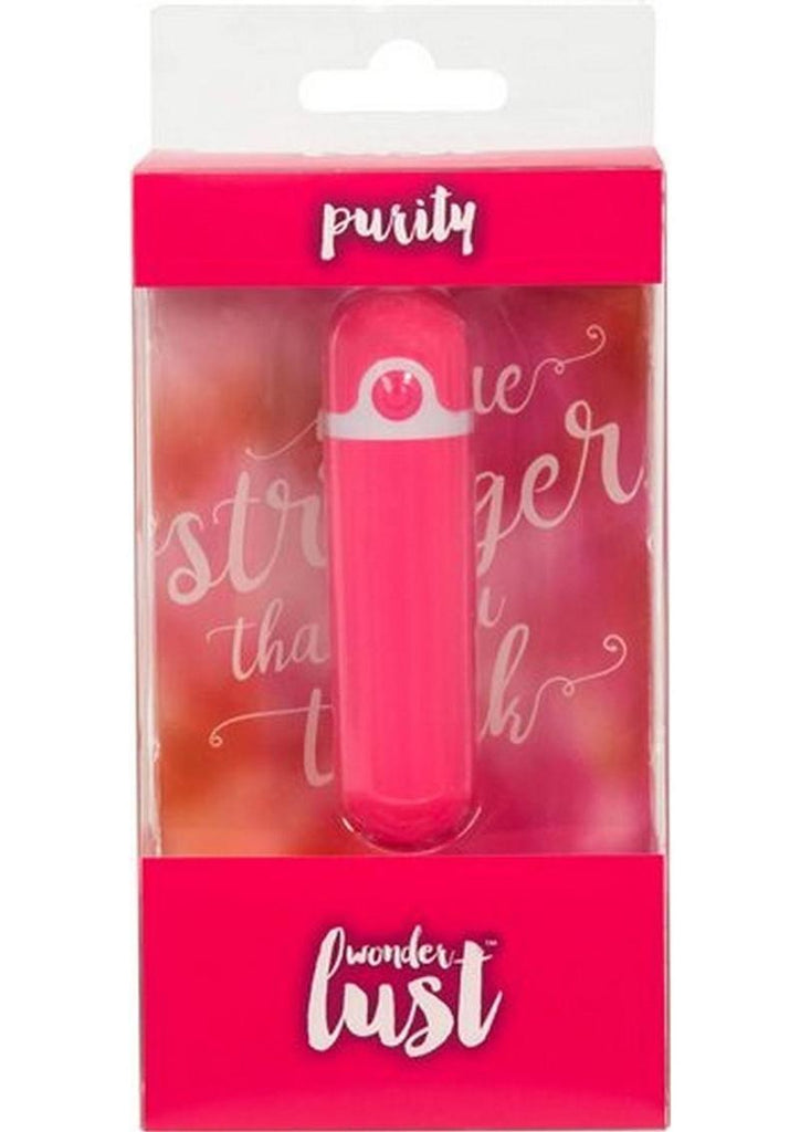 Wonderlust Purity Rechargeable Silicone Bullet - Pink