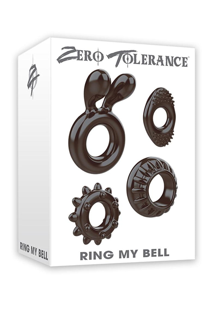 Zero Tolerance Ring My Bell Cock Ring Kit - Smoke - 4 Piece Kit