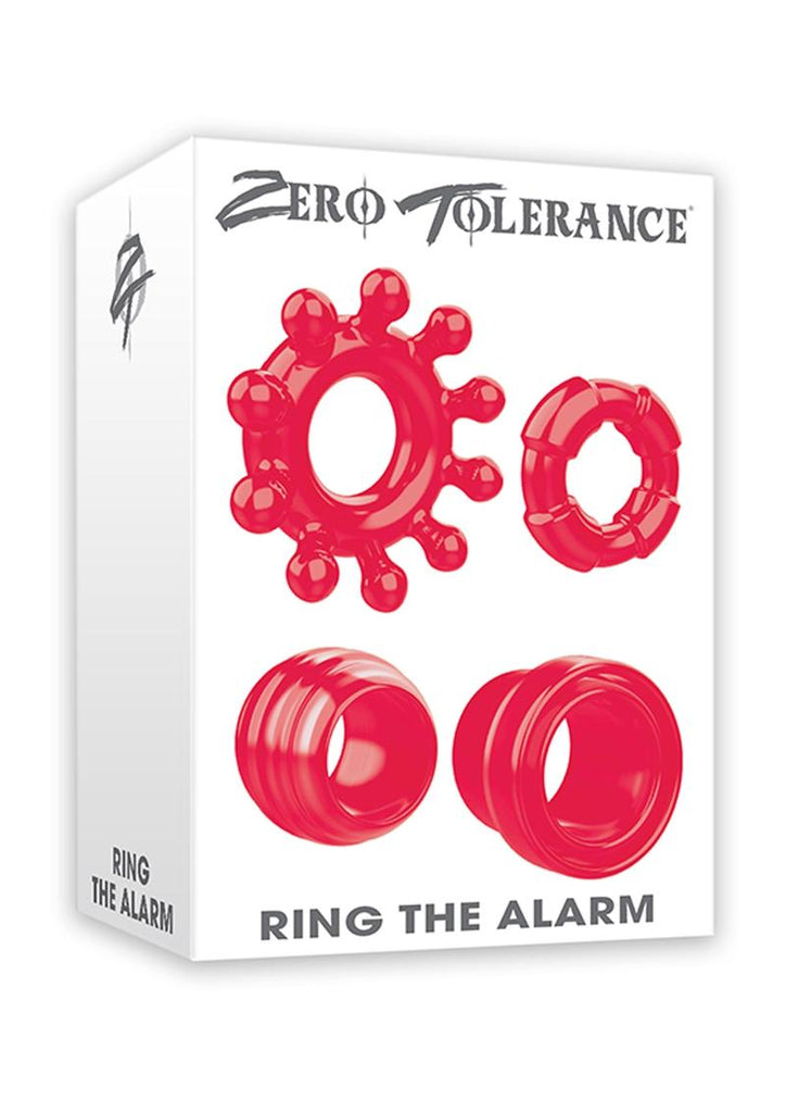 Zero Tolerance Ring The Alarm Cock Ring Kit - Red - 4 Piece Kit